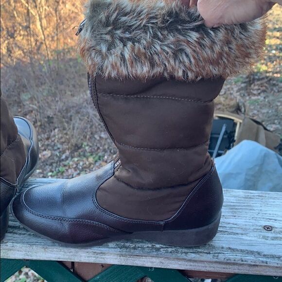 Lands end Faux Lined Winter boots Sz 5Y - Picture 5 of 9